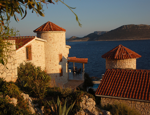 Photo: House and Pool of Villa Yakomoz, Seafront Holiday Home with Pool on the Peninsula of Kas at the Lycian Coast, the insider tip for your individual holidays in Turkey