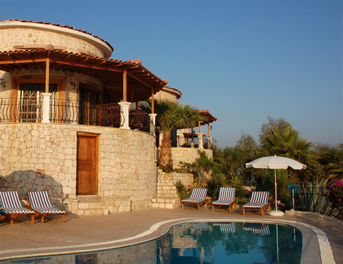 Photo: House and Pool of Villa Yakomoz, Seafront Holiday Home with Pool on the Peninsula of Kas at the Lycian Coast, the insider tip for your individual holidays in Turkey