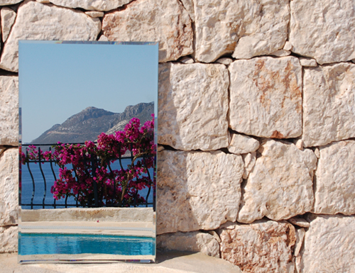 Photo: Pool of Villa Yakomoz, private seafront holiday home with pool at the Turkish Mediterranean sea