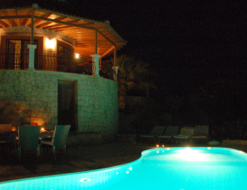 Photo: House and Pool of Villa Yakomoz, Seafront Holiday Home with Pool on the Peninsula of Kas at the Lycian Coast, the insider tip for your individual holidays in Turkey